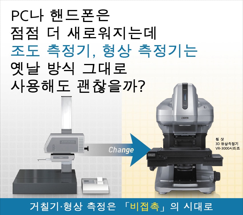 PC나 핸드폰은 점점 더 새로워지는데 조도 측정기, 형상 측정기는 옛날 방식 그대로 사용해도 괜찮을까? 거칠기∙형상 측정은 「비접촉」의 시대로