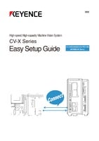 CV-X 시리즈 간단 조작 가이드 제어·통신편 PLC 링크 (KEYENCE KV시리즈) (영어)